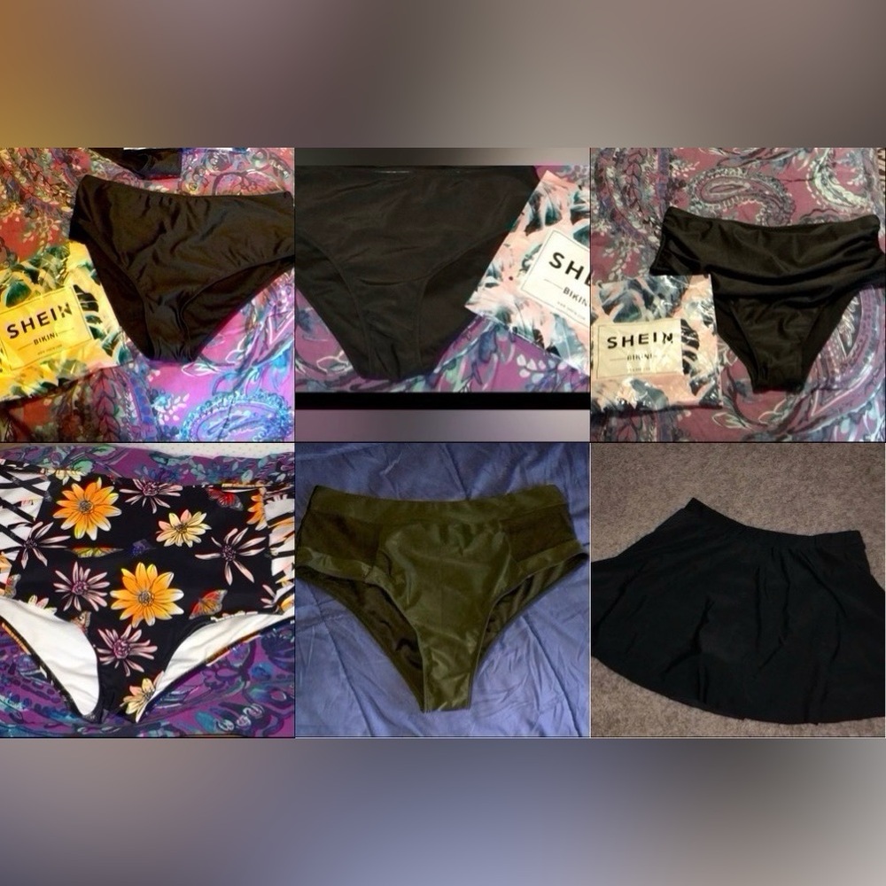 6 SHEIN 2XL bikini bottoms
